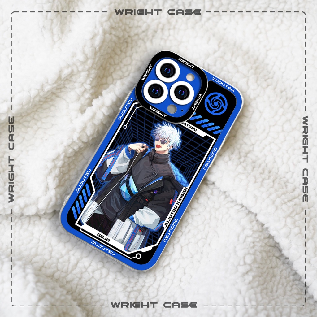 Ốp lưng iphone cạnh vuông Gojo Satoru Jujutsu Kaisen Anime Wrightcase 6plus/7/8/8plus/x/xs/11/12/pro/max/plus/promax