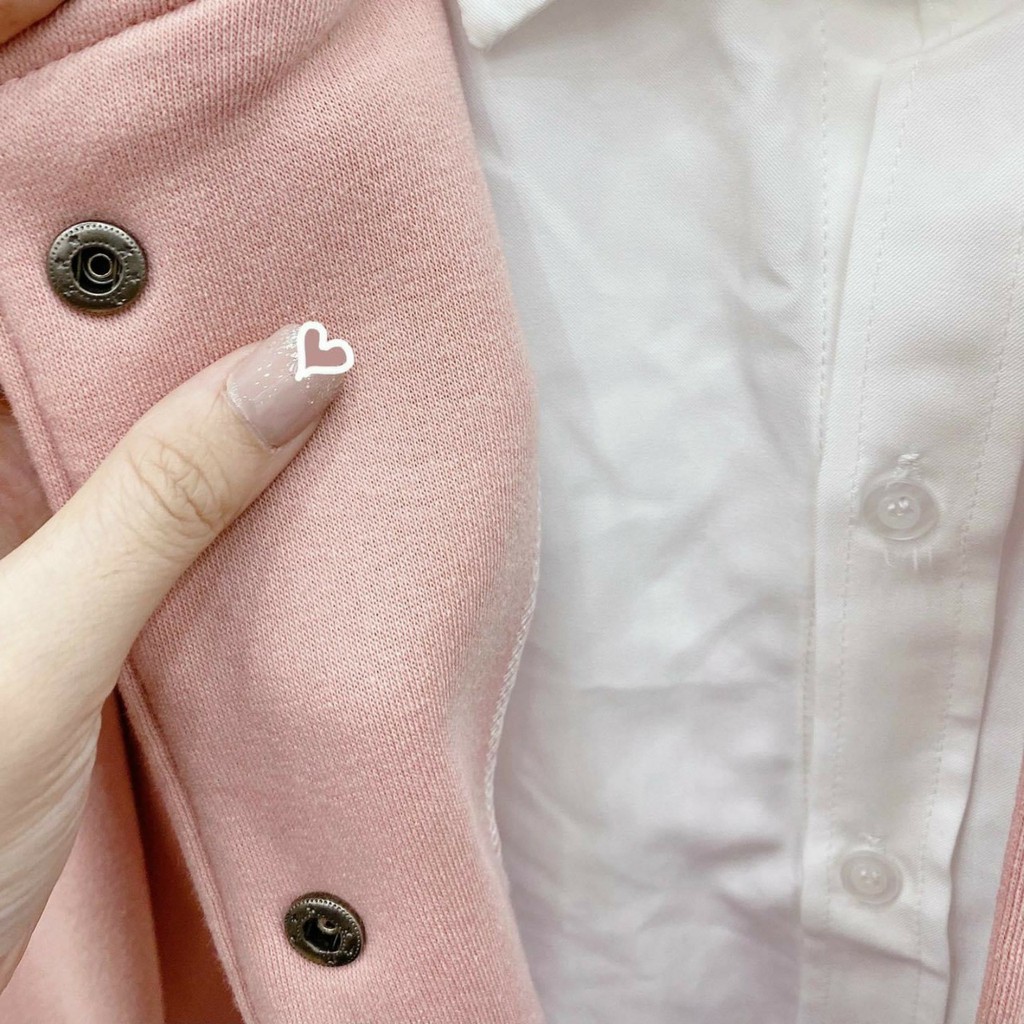 Áo khoác nỉ BOMBER thêu emoji form rộng unisex nam nữ hai màu Đen BOTEE | BigBuy360 - bigbuy360.vn