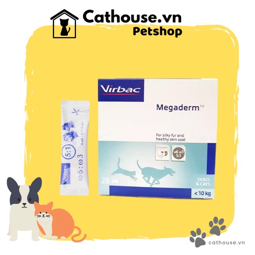 Gel Dinh Dưỡng Mượt Lông Chó Mèo Virbac Megaderm