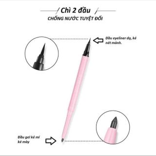 Bút kẻ mắt 2 đầu Maycreate Multi Liner tích hợp " Dạ - Sáp "