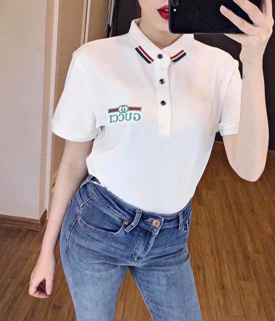 ÁO POLO CỔ ĐỨC THÊU VIỀN GỤ XI CỰC CHẤT