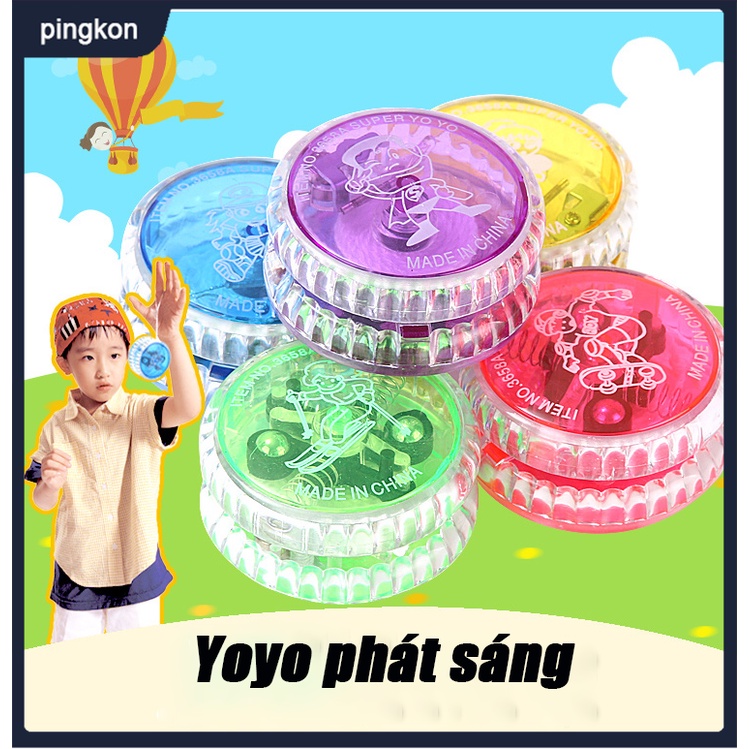 ✨spot✨tdg Children Glowing Yoyo Colorful Intelligence Development Toy For Kids,Đồ chơi phát triển trí thông minh đầy màu sắc Yoyo phát sáng dành cho trẻ em,Đồ chơi YOYO linh thú sắt cho bé, đồ chơi yo kwon do