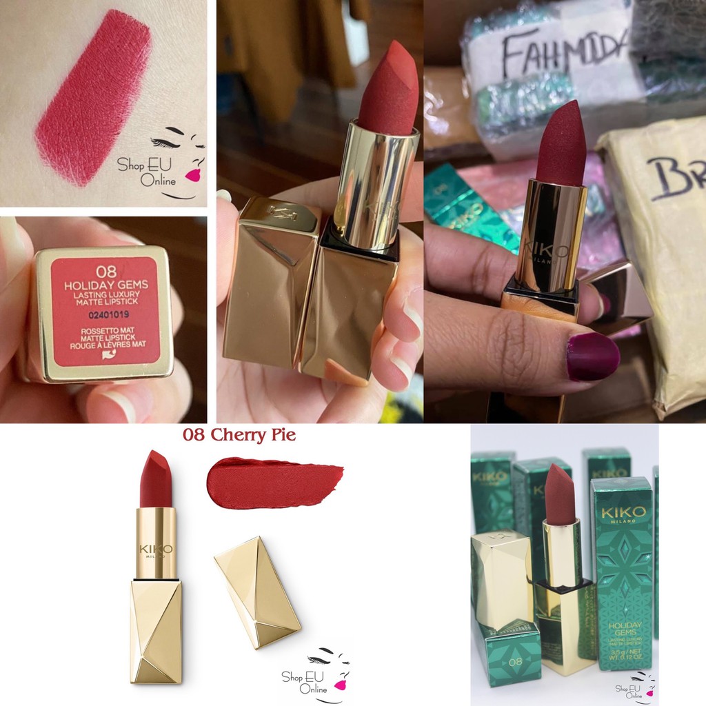 Son Lì Kiko - Holiday Gems Lasting Luxury Matte - Mềm Mịn Không Khô Môi - Kiko Milano Italy