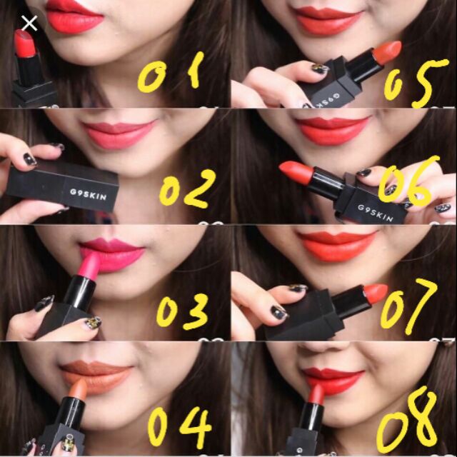 Son G9 skin siêu mịn môi không trôi màu