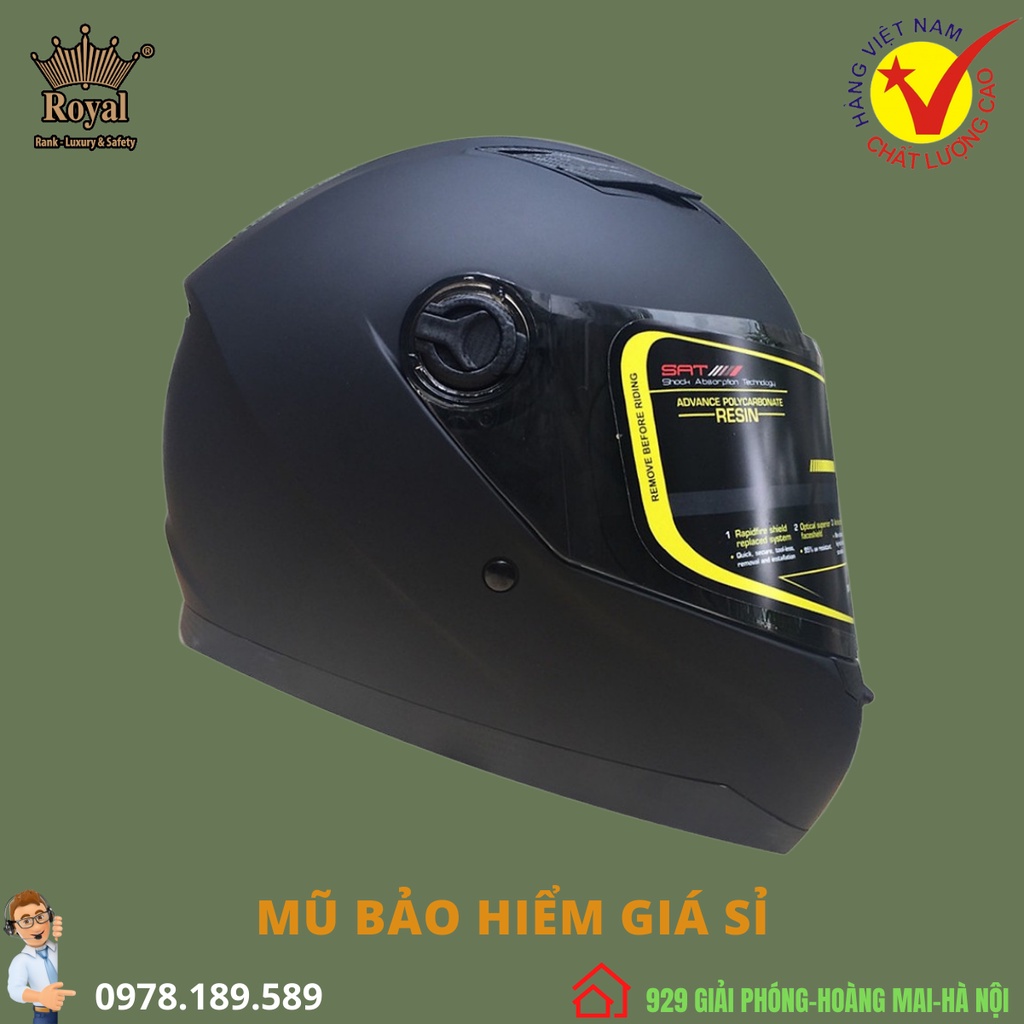 Mũ Bảo Hiểm fullface MT136 ASIA CHÍNH HÃNG
