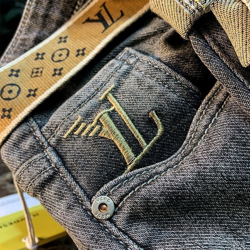 Quần jean dài dáng ôm co giãn thời trang xuân thu Hàn Quốc mới