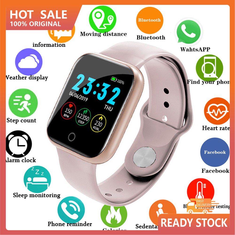 ♛TSH♛I5 Plus 1.3Inch Screen Heart Rate Blood Pressure Monitor Sports Smart Bracelet