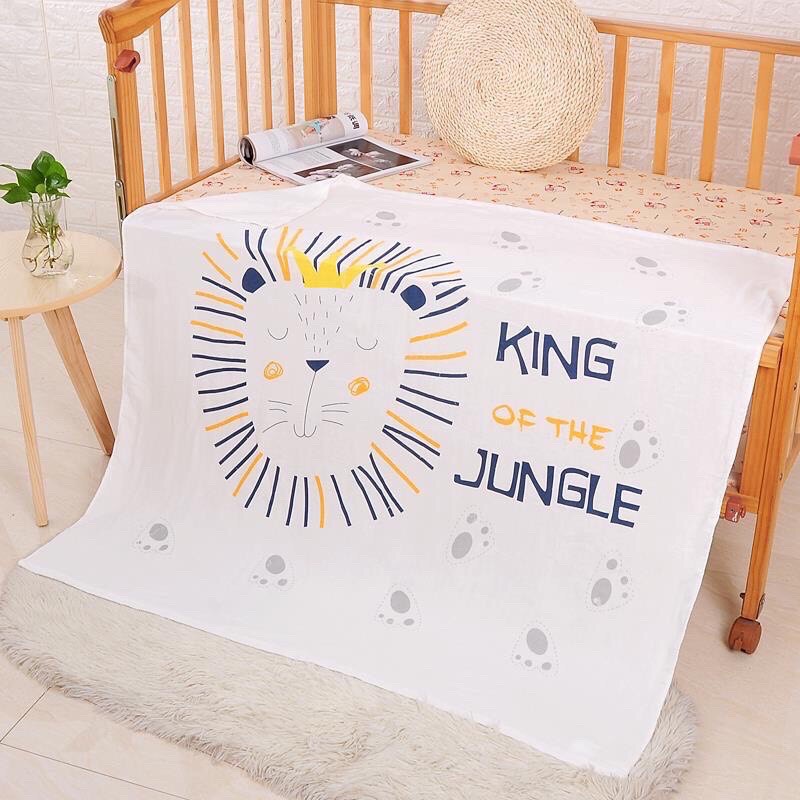 Chăn lụa Annie Baby ⚡️FREESHIP⚡️ Chăn Lụa Cotton Aden Siêu Mềm Mát (KT: 1m1x1m1)