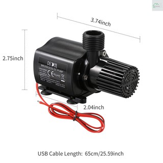 Bơm Nước Micro Dc24V 800l / H 16w 16.4ft Cho Bể Cá