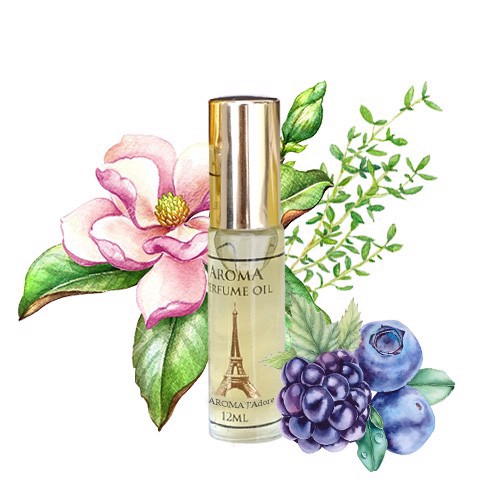 Tinh dầu nước hoa Pháp Aroma dạng lăn 12ml mini gồm 15 mùi nước hoa nam, nước hoa nữ, unisex | Thế Giới Skin Care