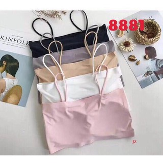 Áo 2 dây len tăm đệm ngực siêu sexy, áo bra croptop BR008