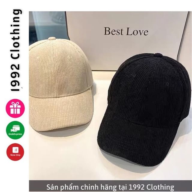 Mũ lưỡi trai nam nữ  Nón Kết nhung trơn thời trang cao cấp Unisex Hàn Quốc đẹp - 1992 clothing