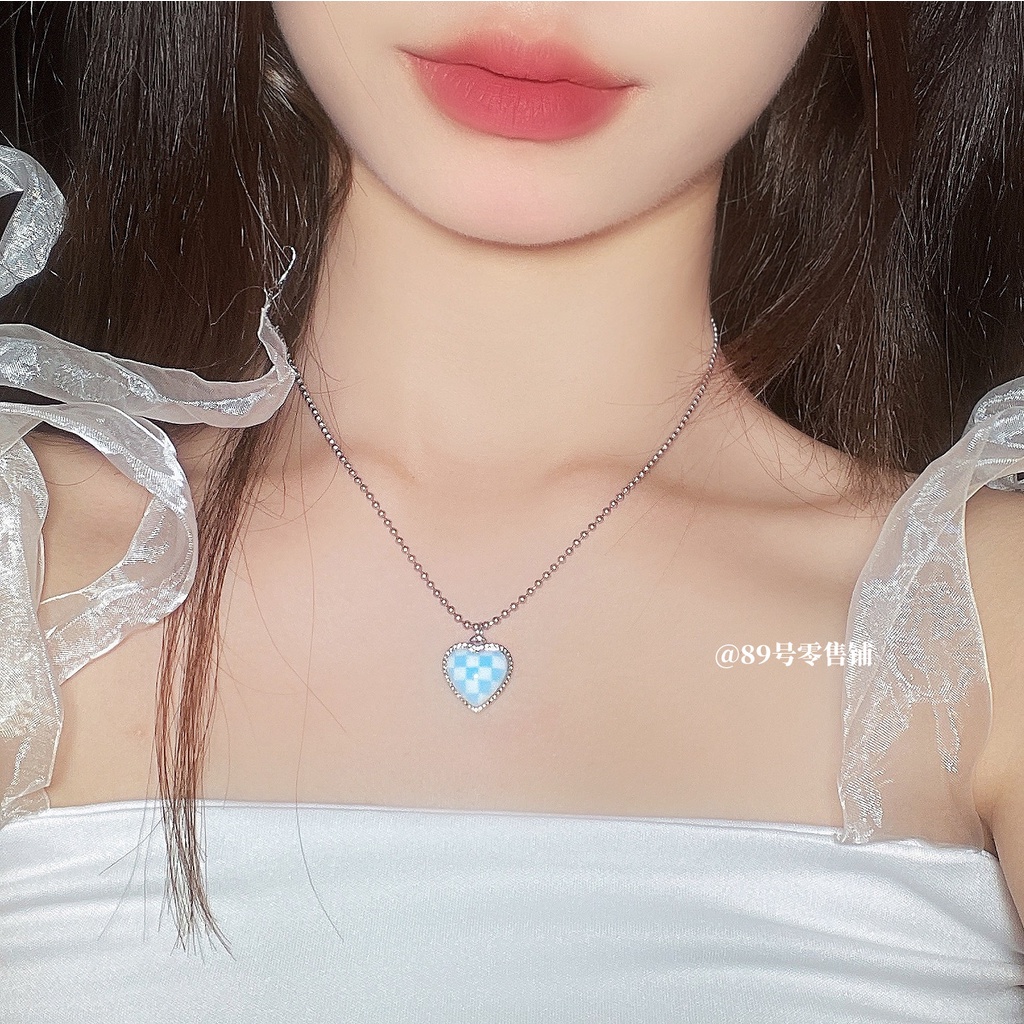 IF ME Vòng cổ mặt hình trái tim dễ thương thời trang cho nữ