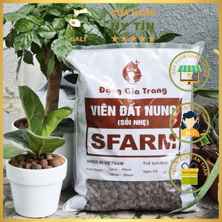 Viên đất nung SFARM ( sỏi nhẹ) bao 5 dm³ size 5-10mm
