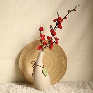 Hoa Lụa, Cành Hoa Đào Giả Dài 70cm Trang Trí Tết Đẹp, Decor Chụp Ảnh