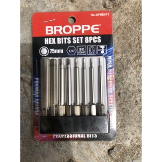 Bộ 8 đầu lục giác broppe dành cho khoan