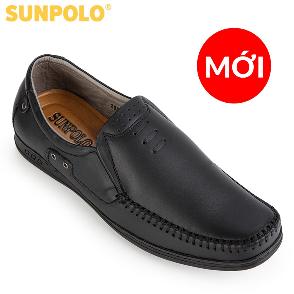 Giày lười nam da bò SUNPOLO Trẻ trung Thanh lịch LS2098