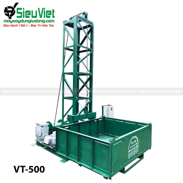 Máy vận thăng nâng hàng Nhật Bản VTSV500 (Motor Nhật Bản Điện 380V, 3 Pha)