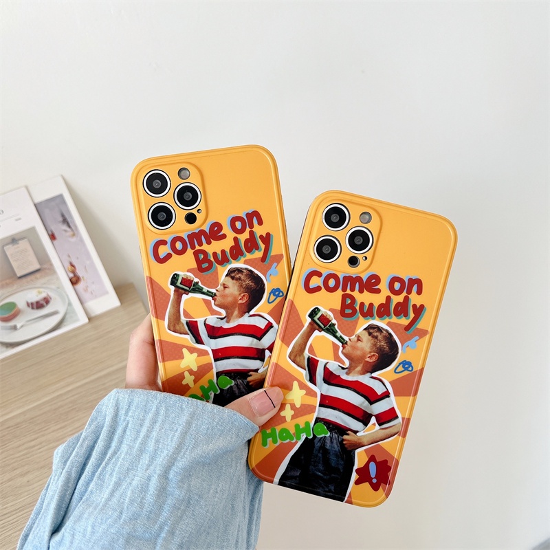 Ốp Điện Thoại Mềm In Hình Cậu Bé / Quả Cam Cho iPhone 14 / 13 / 11 / i7 / i8 Plus / X / XS / XR / XS MAX / 11 Pro / 11 Pro MAX / SE2
