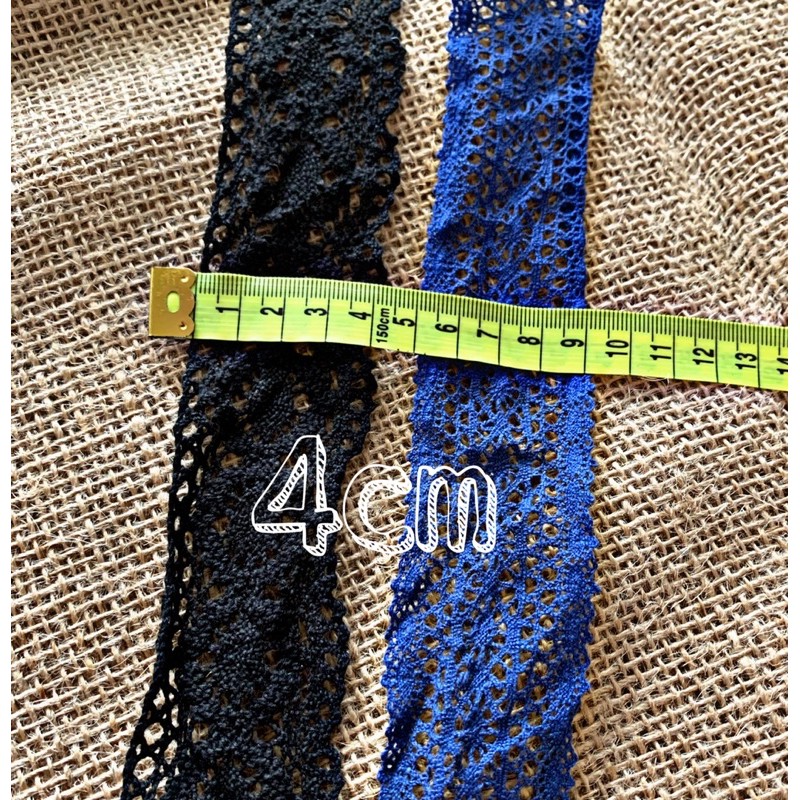 Ren chỉ, ren cotton trang trí, viền, may vá, handmade