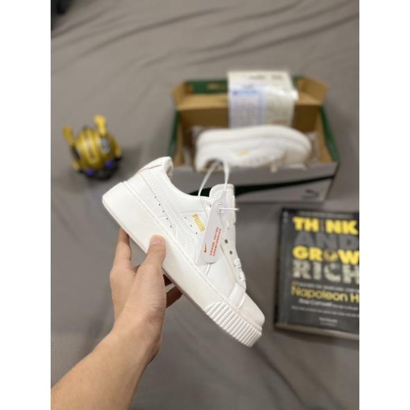 [full box+bill] giày puma chuẩn 11 đế nâu, vạch đen, trắng, da cực dày nhăn đẹp, đế cao | BigBuy360 - bigbuy360.vn