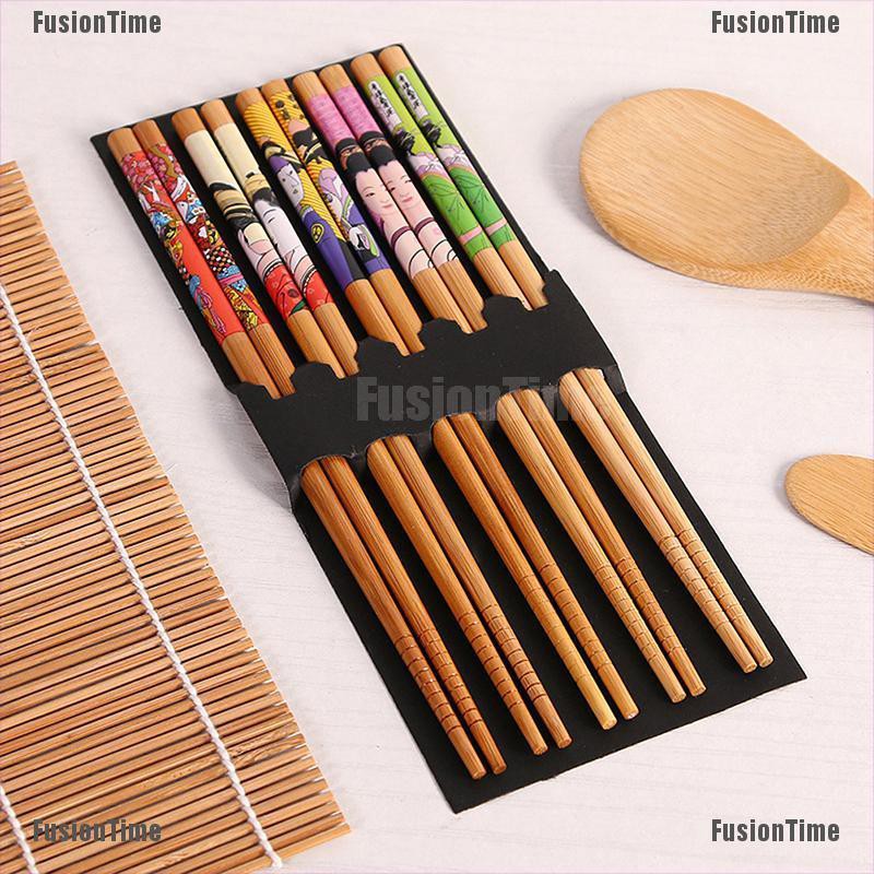 Set 14 Dụng Cụ Làm Sushi Bằng Tre Diy