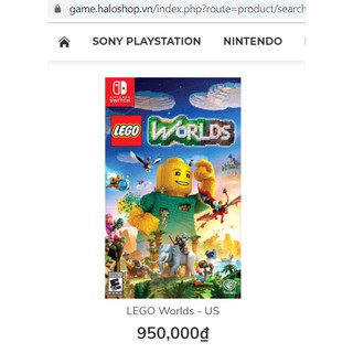 Lego World nintendo switch 2nd used còn code DLC