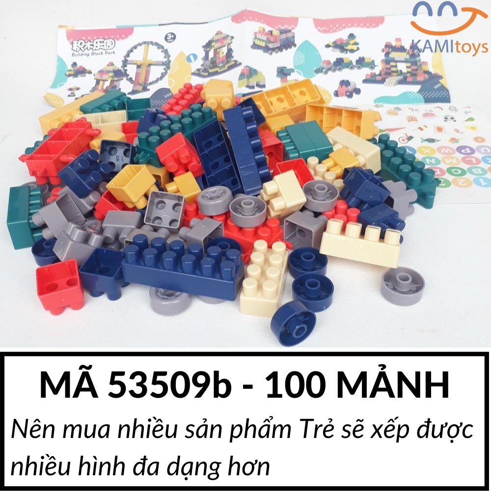 Đồ chơi xếp hình mảnh ghép cỡ lớn dễ lắp ráp trẻ mới tập chơi Chọn mẫu theo số lượng chi tiết mã 53509