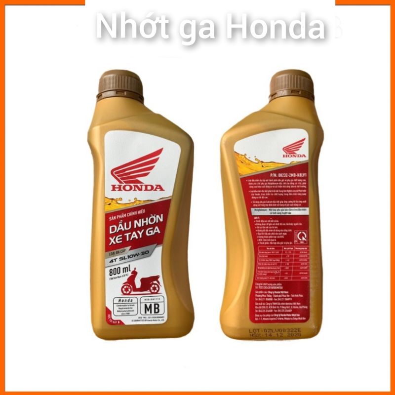 Dầu nhờn xe ga  HONDA Dầu nhờn chuyên biệt cho xe ga 10w30 HONDA 110K