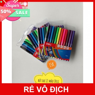 Bút dạ 12 màu Deli