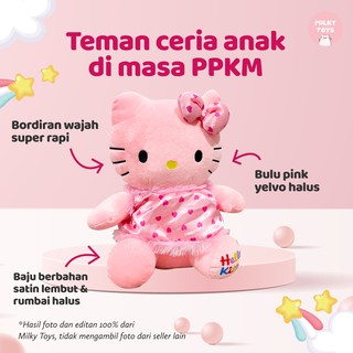 Thú nhồi bông hình Hello Kitty màu hồng đáng yêu