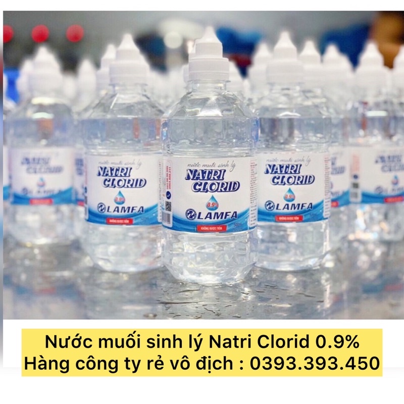 [ RẺ VÔ ĐỊCH ] Nước muối sinh lý Natri Clorid 0.9% 500ml