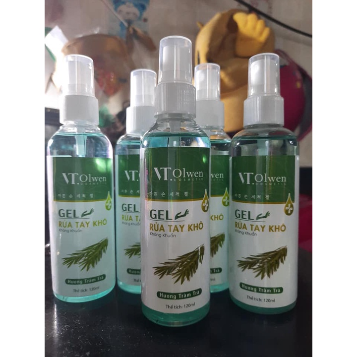COMBO 5 CHAI nước rửa tay khô dạng xịt thơm mát huong tràm trà VT.Olwen