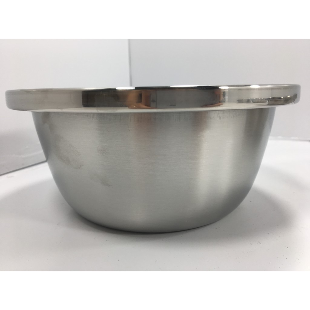 Tô (thố) inox lòng sâu trộn thực phẩm cao cấp phi 20, 22cm