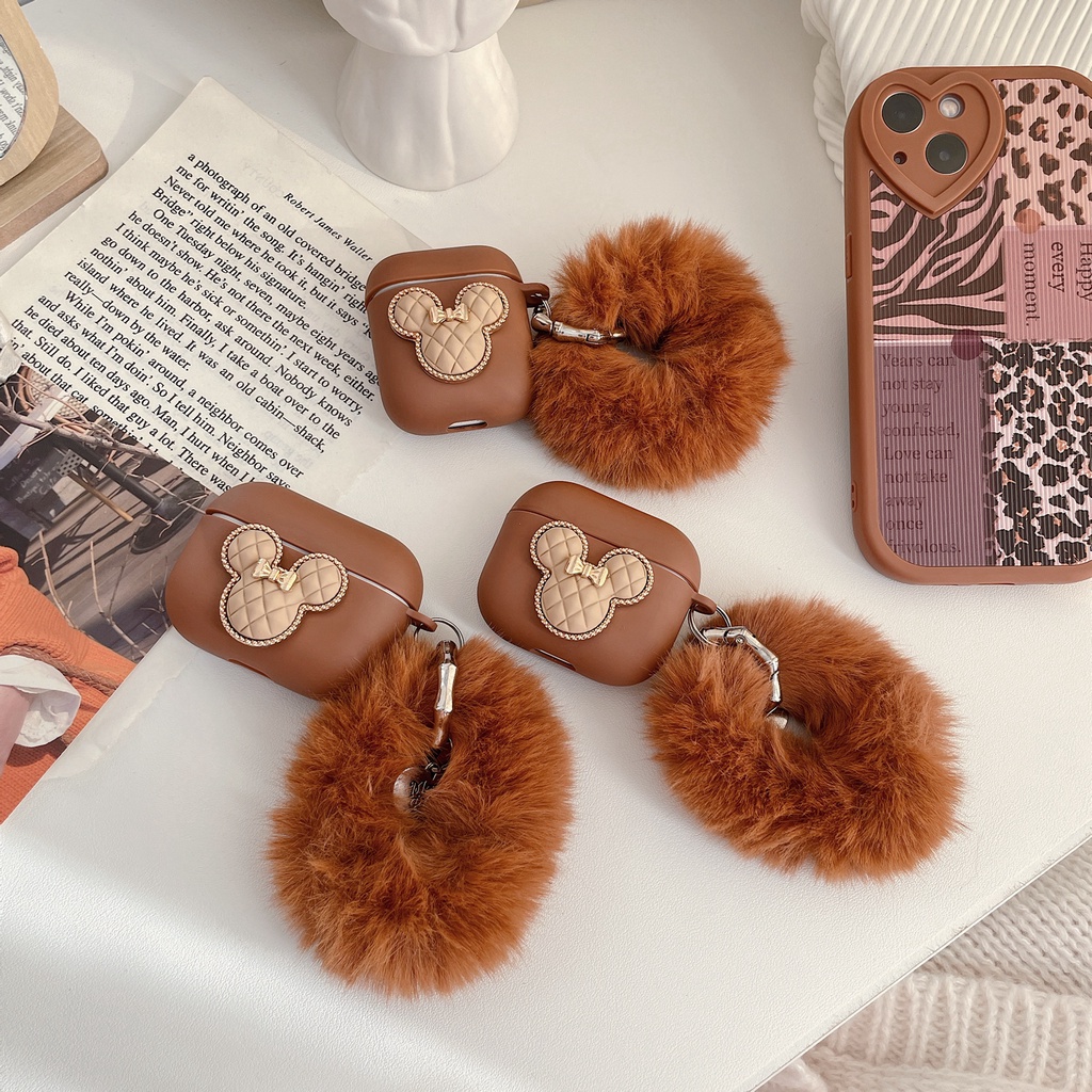 Vỏ bảo vệ hộp sạc tai nghe bằng TPU hình chuột Mickey cho Airpods 1/2 pro Airpods 3