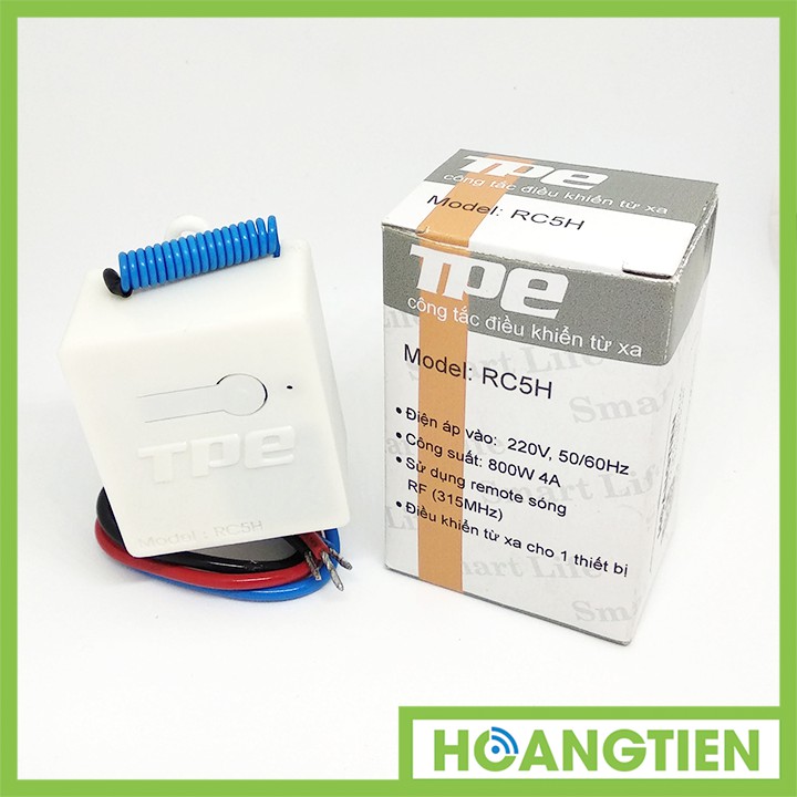 Công tắc điều khiển từ xa cho máng đèn TPE RC5H