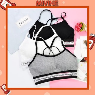 Áo Bra, Áo Bra Gym Viền Chữ Thể Thao Siêu Chất BR15
