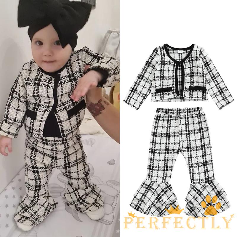 Set áo khoác tay dài cổ chữ V phối quần dài lưng thun co giãn nhiều lớp thời trang cho bé gái