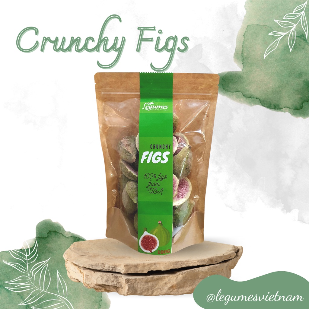 Sung Mỹ sấy giòn không đường - Premium Freeze-Dried Fig no sugar added Légumes Việt Nam
