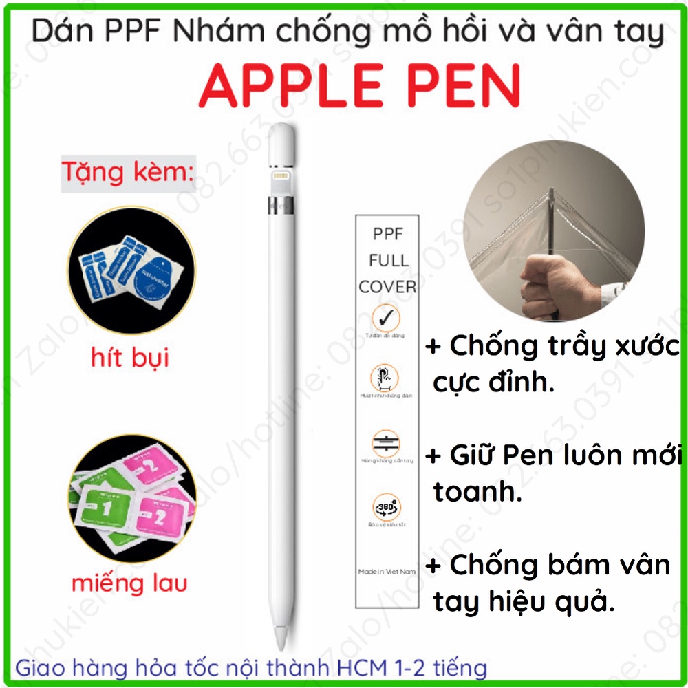 Dán PPF Pencil nhám giúp chống mồ hồi và chống bám vân tay