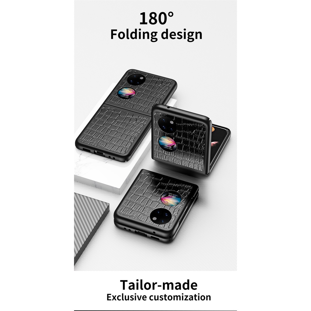 Bao Da Điện Thoại Nắp Gập Họa Tiết Da Cá Sấu Có Túi Cho Huawei P50 Huawei P50 Huawei P50