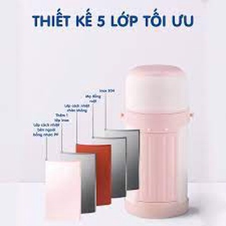 Bình ủ cháo giữ nhiệt Doux cho bé