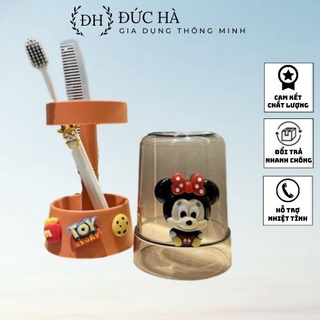 Cốc đựng bàn chải đánh răng - kem đánh răng 2 In 1 dễ thương tiện lợi