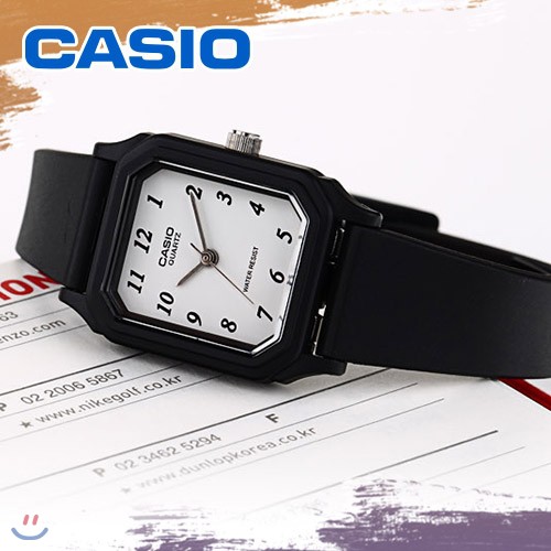 Đồng hồ nữ Casio LQ-142-7BDF Chính hãng - Chống nước - Dây nhựa đen mặt trắng- bảo h