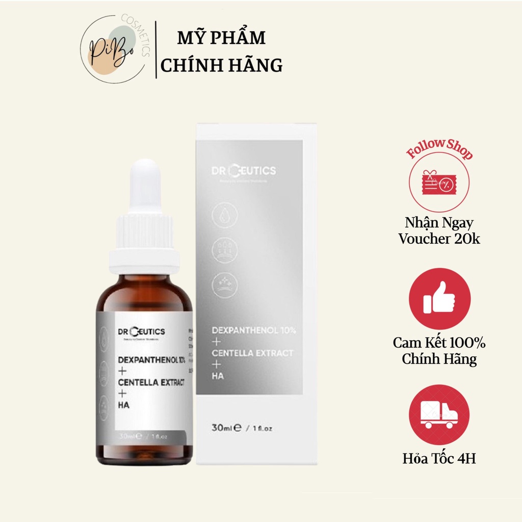 Serum Cấp Ẩm Phục Hồi Dành Cho Da Nhạy Cảm DrCeutics Dexpanthenol + Centella + HA