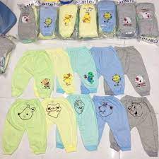 Quần chục dài in mông bo gấu cho bé, chất cotton mềm mịn