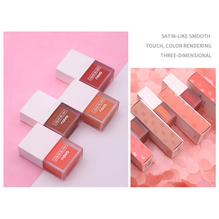 Má hồng NOVO dạng lỏng trang điểm tự nhiên lâu trôi