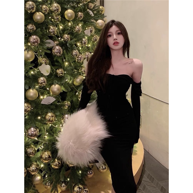 Đầm Body Trễ Vai CỔ DÂY YẾM Sexy Váy Ôm Body Ngắn Dây Cổ Yếm Tôn Dáng Siêu Đẹp VD079