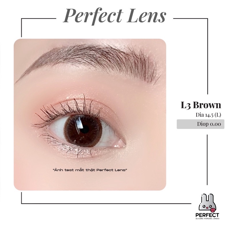 Lens , Kính Áp Tròng Không Độ Cận , L3 Brown , Sản Phẩm Chính Hãng Giá Sale