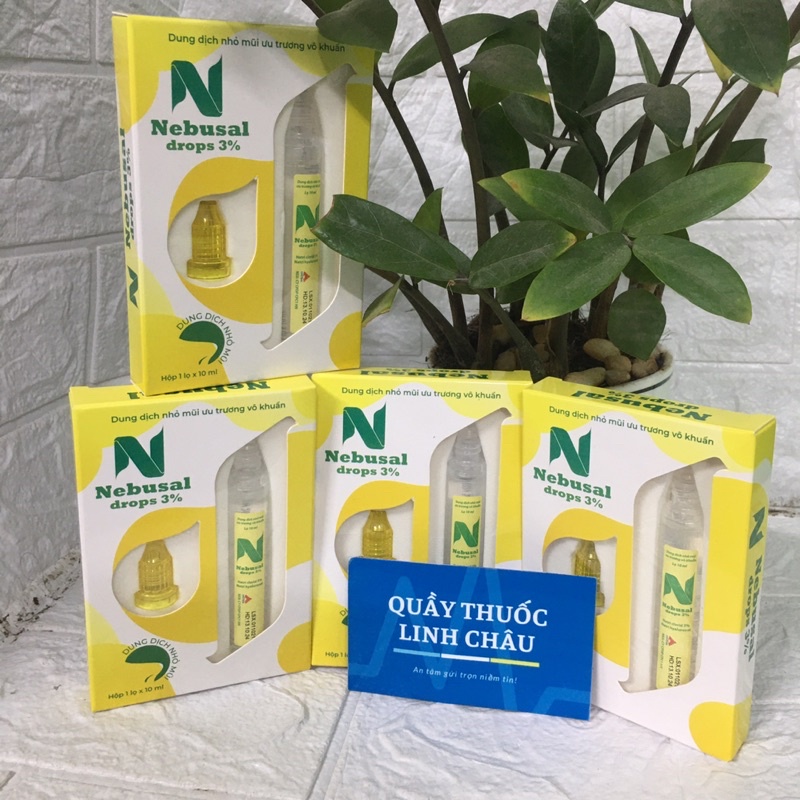 Dung dịch nhỏ mũi ưu trương vô khuẩn Nebusal drops 3% của công ty CPC1 Hà nội